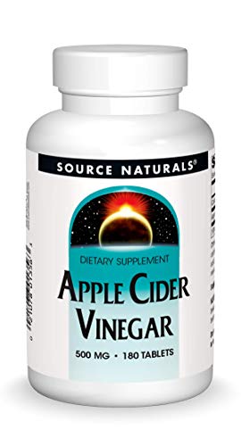 Source Naturals Apple Cider Vinegar 500mg Dietary Supplement – 180 Tablets