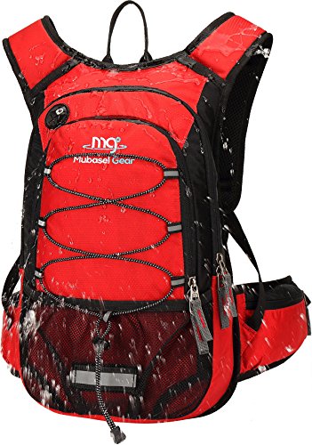 Insulated Hydration Backpack Pack with 2L BPA Free Bladder – Keeps Liquid Cool up to 4 Hours – for Running, Hiking, Cycling, Camping (Red)