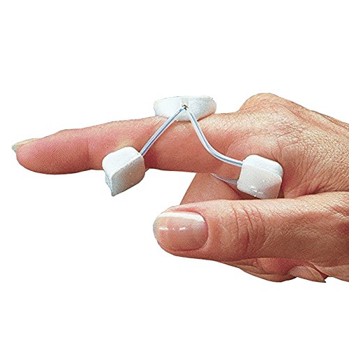 Rolyan Sof-Stretch Extension Splint, Small, White, Finger Brace & Knuckle Immobilization Device, Recovery & Rehabilitation Aid for Edema, Joint Extension & Contractures, Support for Injured Fingers