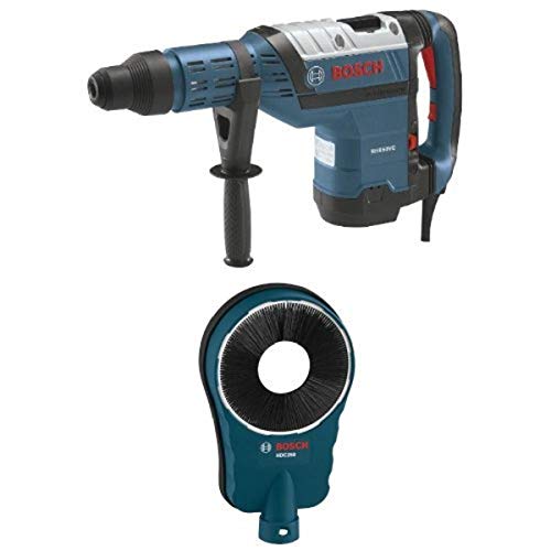 Bosch RH850VC 120-Volt 1-7/8″ SDS-max Rotary Hammer with HDC250 SDS-Max Hammer Dust Collection Attachment