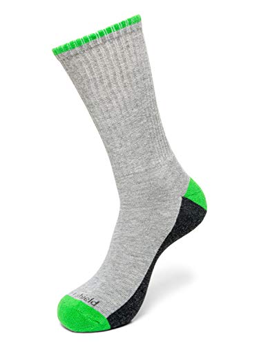 Insect Shield Sport Crew Sock, Stretchy and Comfortable Crew Socks with Padding and Tick Protection
