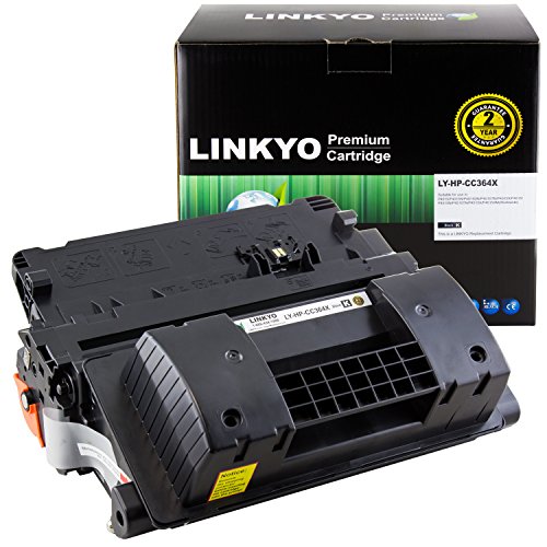 LINKYO Compatible Toner Cartridge Replacement for HP 64X CC364X (Black, High Yield)