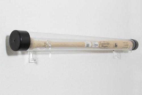 Horizontal Baseball Bat Wall Mount Acrylic Holder Display With Screws SG AR03