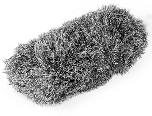 Movo WS-S1000 Furry Outdoor Deadcat Windscreen for Shotgun Microphones up to 7-inch (18cm) Long – Fits Rode VideoMic, NTG-2, Sennheiser ME66, Audio-Technica AT-897 and More
