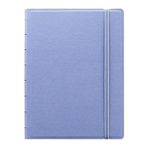 FILOFAX Refillable Pastel Notebook, A5 (8.25″ x 5″) Vista Blue – 112 Cream moveable pages – Index, pocket and page marker (B115051U)