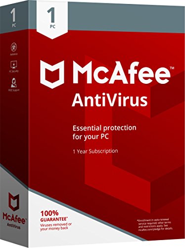 McAfee 2018 AntiVirus – 1 PC [Old Version]
