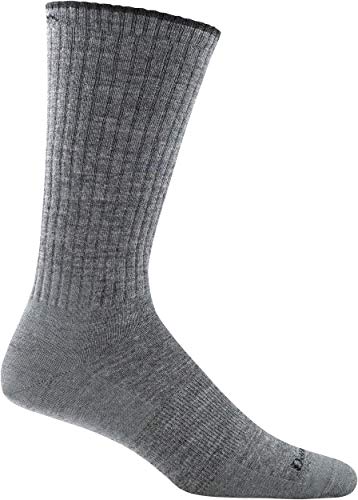 Darn Tough 1480 Men’s Merino Wool Standard Issue Mid-Calf Light Socks, Gray, X-Large (12.5-14.5)