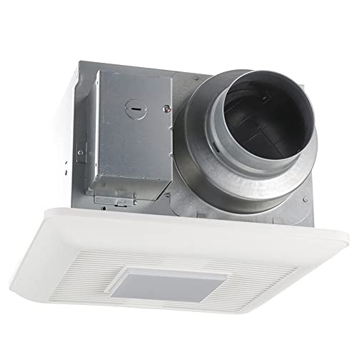 Panasonic FV-0511VQL1 WhisperCeiling DC Ventilation Fan with LED Light, 50-80-110 CFM, With SmartFlow and Pick-A-Flow Airflow Technology and Flex-Z Fast Installation Bracket