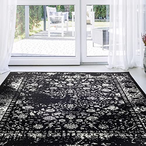 Persian-Rugs Luxe Weavers Rug 6495 – Distressed Floral Area Rug
