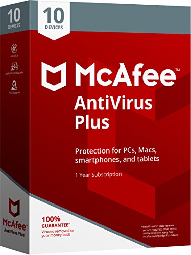 McAfee 2018 AntiVirus Plus – 10 Devices [Old Version]