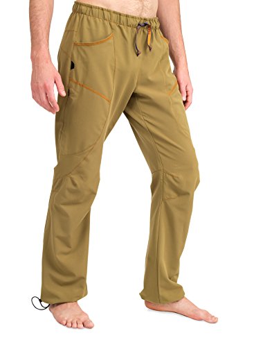Ucraft “Xlite Rock Climbing, Bouldering and Yoga Pants. Lightweight, Stretching, Breathable (410-M-Mustard)