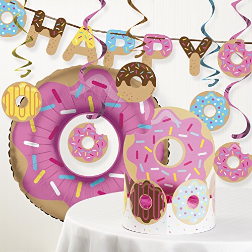 Creative Converting Donut Time Birthday Party Decorations Kit