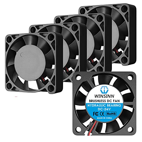 WINSINN 40mm Fan 24V, Ender 3 Fan Upgrade 24 Volt Fans 4010 Hydraulic Bearing, Works with Ender 3 Pro 3X CR-10S (Pack of 5Pcs)