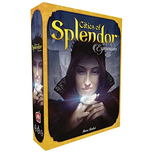 Cities of Splendor Board Game EXPANSION | Board Game for Adults and Family | Strategy Game | Ages 10+ | 2 to 4 players | Average Playtime 30 minutes | Made by Space Cowboys