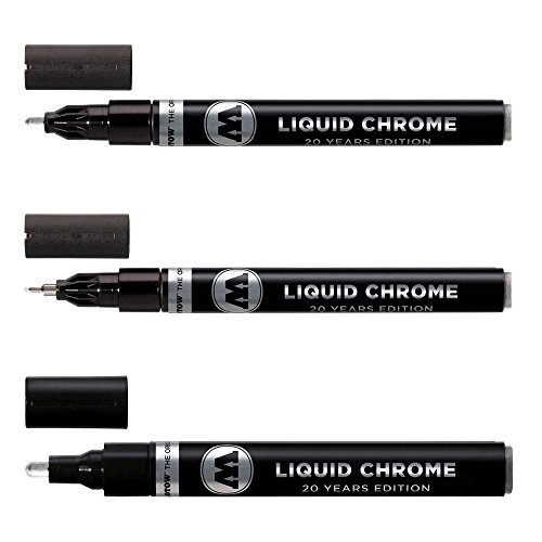 Molotow Liquid Chrome Marker Set – 1mm, 2mm and 4mm