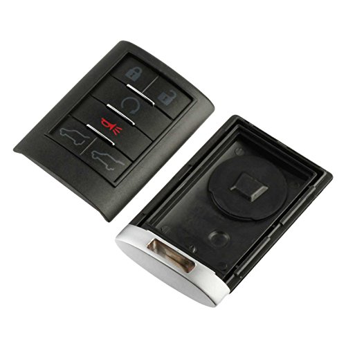 Key Fob Keyless Entry Smart Remote Shell Case & Pad fits Cadillac 2007-2014 Escalade