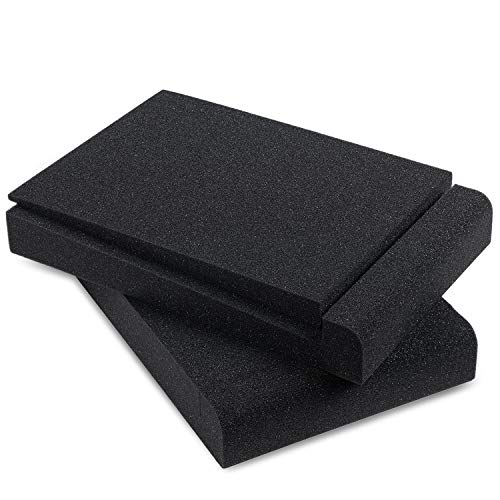 Sound Addicted – Studio Monitor Isolation Pads for 5 Inch Monitors, Pair of Two High Density Acoustic Foam which Fits most Speaker Stands | SMPad 5