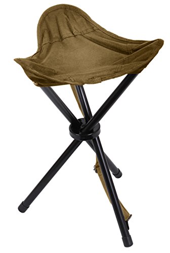 Rothco Collapsible Stool with Carry Strap, Coyote Brown