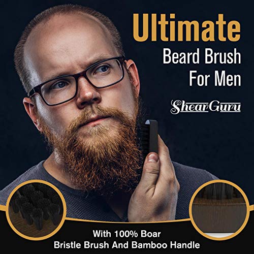 Natural Complete Care Beard Grooming Kit for Men– Brush Set 100% Boar Bristle Bamboo Brush, Handmade Wood Comb and Beard Oil Helps Softening & Conditioning Itchy beards Great GENTLEMEN’S Gift | The Storepaperoomates Retail Market - Fast Affordable Shopping