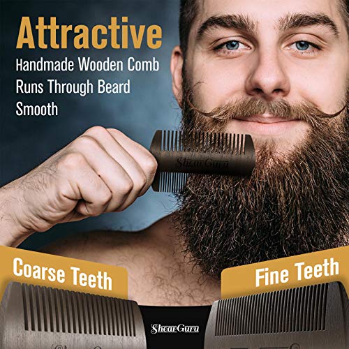 Natural Complete Care Beard Grooming Kit for Men– Brush Set 100% Boar Bristle Bamboo Brush, Handmade Wood Comb and Beard Oil Helps Softening & Conditioning Itchy beards Great GENTLEMEN’S Gift | The Storepaperoomates Retail Market - Fast Affordable Shopping