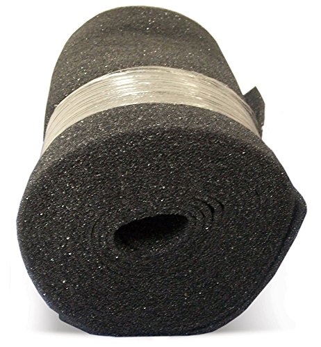 Duraflow Filtration FSR22525 Air Filter Foam Roll Media, 24″ x 25′ x 1/4″, Dark Gray