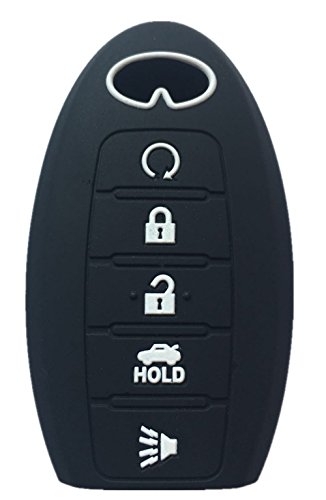 Rpkey Silicone Keyless Entry Remote Control Key Fob Cover Case protector Replacement Fit For Infiniti 2014 2015 2016 QX60 QX80 2013 JX35 S180144014