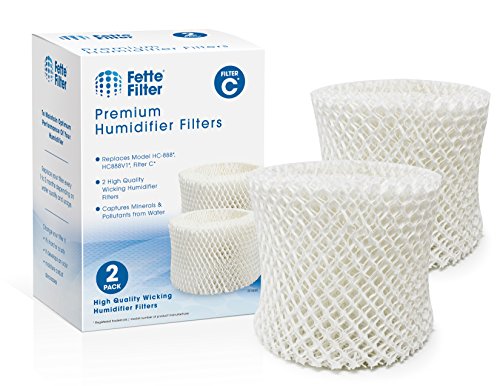 Fette Filter – Humidifier Wicking Filters Compatible with HW HC-888, HC-888N, Filter C. (Pack of 2)