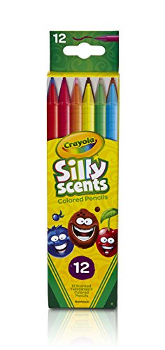 Crayola Silly Scents Twistables Colored Pencils, 12 Count, Ages 3 & Up (68-7402)