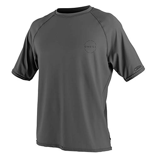 O’Neill Men’s 24-7 Traveler UPF 30+ Short Sleeve Sun Shirt, Graphite, 2XL