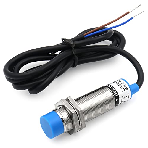 Heschen M18 Inductive Proximity Sensor Switch Non-Shield Type LJ18A3-8-J/DZ Detector 8mm 90-250VAC 400mA Normally Closed(NC) 2 Wire