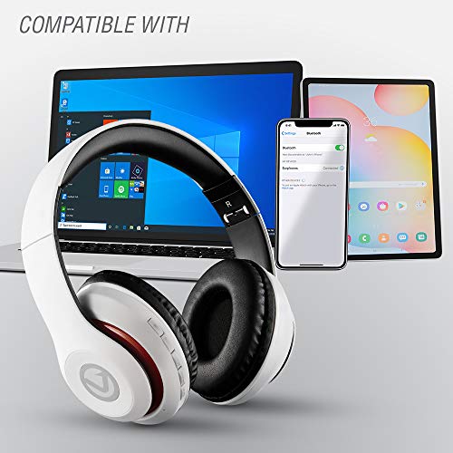 Volkano Impulse Series True Wireless Stereo Headphones – Bluetooth Connected Wireless Headphones with Multi-functional Buttons – Folding Bluetooth Headphones with Microphone, Wireless Headphones White | The Storepaperoomates Retail Market - Fast Affordable Shopping