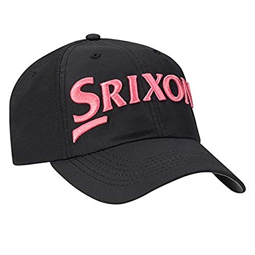 Srixon Golf Men’s Unstructured Hat, Black/Pink, One Size Fits All