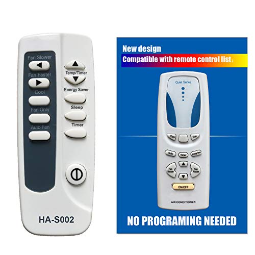 HA-S002 Replacement for Sharp Air Conditioner Remote Control YK1E works for AF-Q60PX AF-Q80PX AF-Q100PX AF-Q120PX AF-Q60RX AF-Q80RX AF-Q100RX AF-Q120RX XV-5614