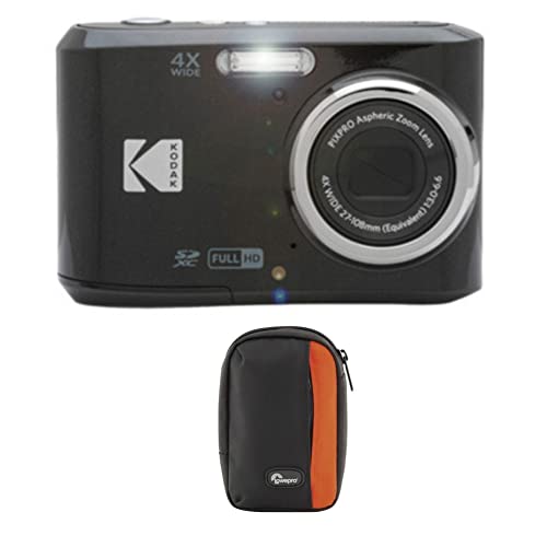 Kodak PIXPRO FZ45 16 MP Digital Camera (Black) Bundle with Carrying Case (2 Items)