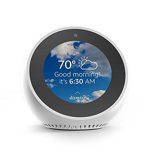 Echo Spot – Smart Alarm Clock with Alexa – White