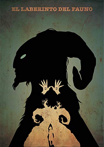Pan’s Labyrinth Minimalist Poster Guillermo del Toro Cult Movie Alternative Illustration 8 x 10 inch