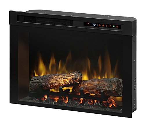 Dimplex 26 Inch Built-in Electric Fireplace – Multi-Fire XHD Firebox with Logs and Realistic Multi-Color Flames | Model: XHD26L