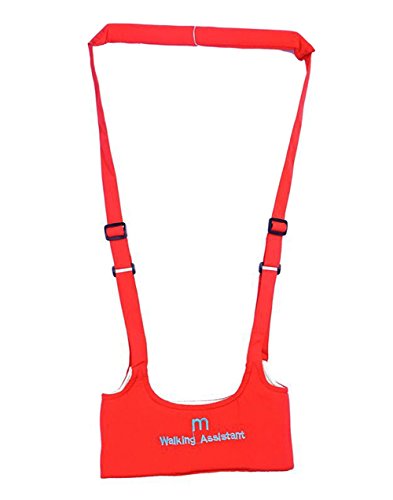 Baby Toddler Learn to Walk Walking Harness Aid Assistant Safety Rein Train Walking Protective Belt (Red)