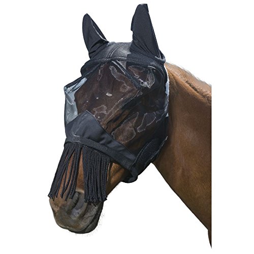 Tough 1 Deluxe Comfort String Nose Fly Mask Black