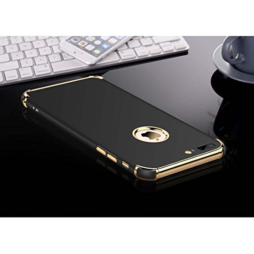 Tverghvad iPhone 6 Plus Case, Ultra Slim Flexible iPhone 6 Plus Matte Case, Electroplated Shockproof Luxury Cover Case for iPhone 6 Plus (Black) | The Storepaperoomates Retail Market - Fast Affordable Shopping