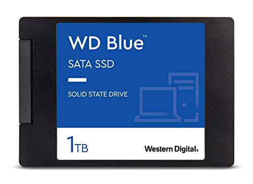 Western Digital 1TB WD Blue 3D NAND Internal PC SSD – SATA III 6 Gb/s, 2.5″/7mm, Up to 560 MB/s – WDS100T2B0A