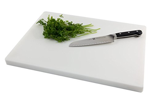 Restaurant Thick White Plastic Cutting Board 20×15 Large, 1 Inch Thick
