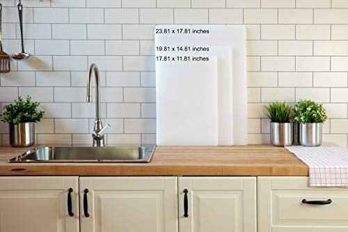 Restaurant Thick White Plastic Cutting Board 20×15 Large, 1 Inch Thick | The Storepaperoomates Retail Market - Fast Affordable Shopping
