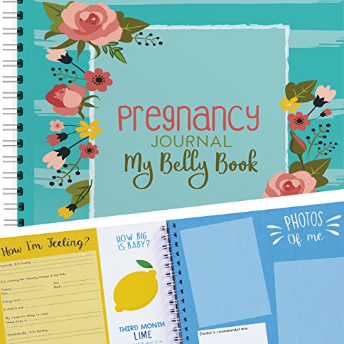 My Belly Book | Pregnancy Journal Memory Book with Stickers | Baby’s Scrapbook and Photo Album | Pregnancy Must Haves for First Time Moms | Picture and Milestone Books for Toddlers (New Version)