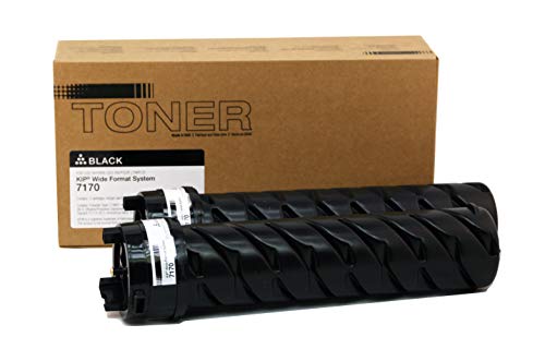 MADE IN USA TONER Compatible Replacement for KIP 7170, Z340970010 (Black, 2 Pack)