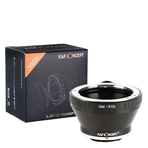 K&F Concept Lens Adapter Replacement for OM Lens Compatible with Q PQ P/Q Camera