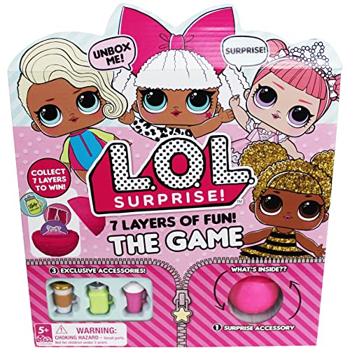 Spin Master L.O.L. Surprise! 7 Layers of Fun, Board Game for Families and Kids Ages 5 and up, pink, standard (6041601)