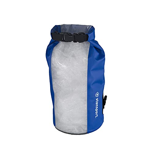 Stansport Waterproof Dry Gear Bag, 10 L (2.64 Gallon), Blue (467)