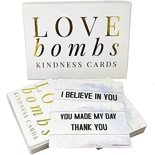 Better Me Love Bombs Kindness Cards – 111 Appreciation Cards & Encouragement Cards, Love Notes for Him & Just Because Gifts for Her, Valentines Day Gratitude Gifts
