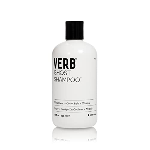 VERB Ghost Shampoo – Vegan Shampoo for Fine Hair – Weightless Shampoo – Paraben Free & Gluten Free Moisturizing Shampoo with Moringa Oil With No Harmful Sulfates, 12 fl oz